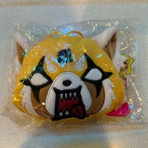 Sanrio Aggretsuko Yellow Plush Key Chain Charm Anime